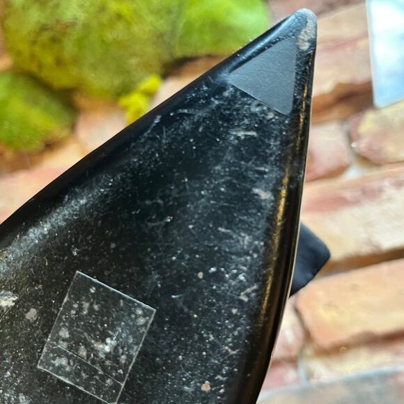 PRADA Black Patent Leather Pointed Toe Sling Backs w/bow SZ 36.5 (6.5 US) - Picture 11 of 11